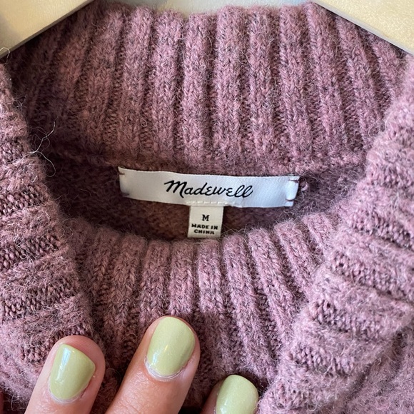 MADEWELL: Dillon Mockneck Pullover Sweater medium - Picture 6 of 8